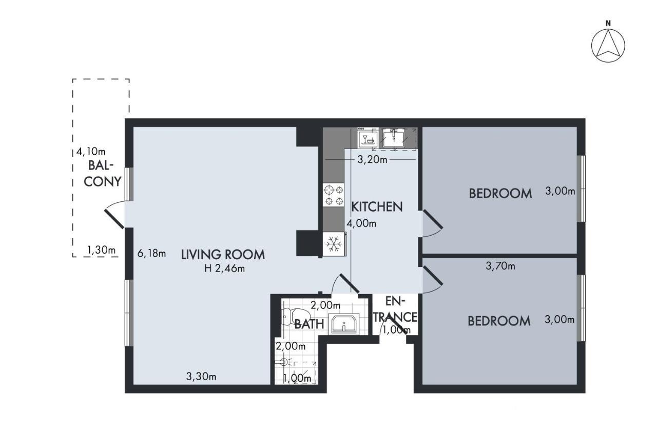 Sanders Charm - Amazing Two-Bedroom Apartment With Shared Garden Kopenhagen Exterior foto